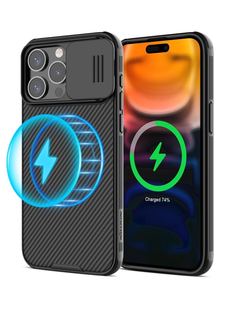 Aookay Upgraded Case for iPhone 15 Pro Max, Built in Strong Magnets, Camera Protector Cover, Hard PC and TPU Phone Case, Anti Fingerprint, Anti Fall, Anti oil matte phone case - Image 1