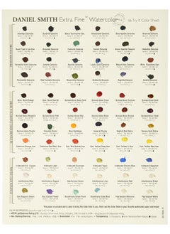 Daniel Smith DANIEL SMITH Extra Fine Watercolor 66-Dot Try-It Card Finished Package 