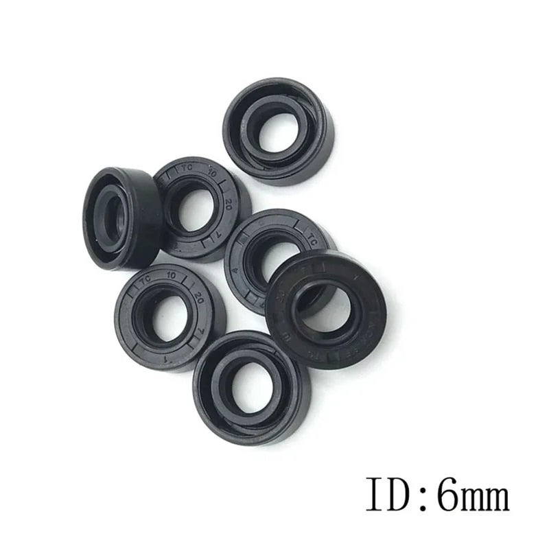 Oil Seals 6x14x6mm 2 Pack Rubber Shaft Seals - Image 3