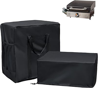 TOHONFOO Griddle Cover and Carry Bag for Blackstone 17 Inch Griddle, Water Resistant 600D Polyester Heavy Duty Flat top - Image 1