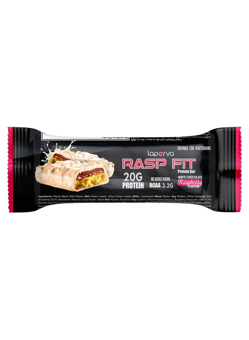Laperva Rasp Fit Protein Bar, White Chocolate Raspberry, 1 Bar