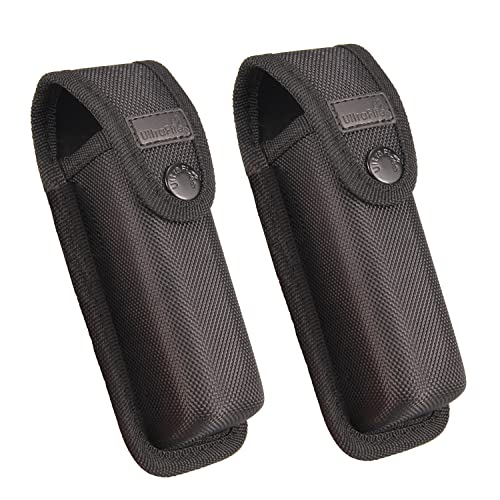 UltraFire Duty Belt Flashlight Holster, Nylon Flashlight Holder Pouch Holster for Duty Belt, 2 Pack - Image 1