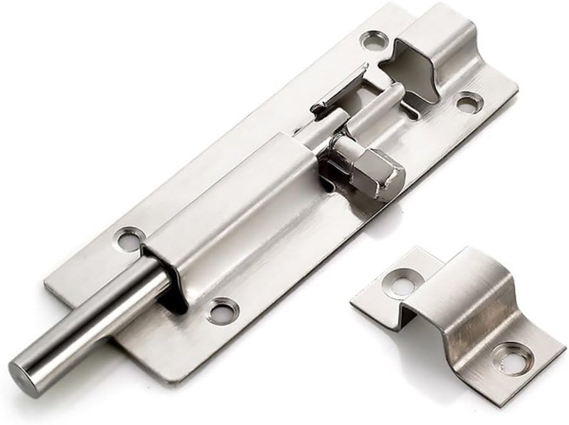 klarako Stainless Steel Latch Slide Lock Door Window Gate Barrel Bolt Heavy Duty Hardware 7 Sizes Choice  3inch 75mmx35mm - Image 2