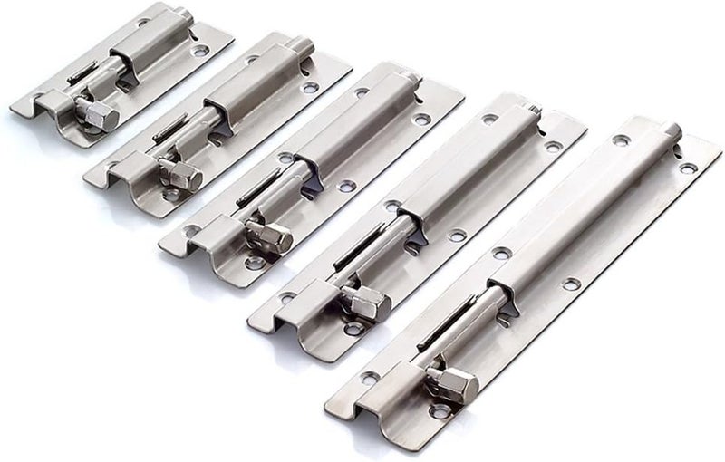 klarako Stainless Steel Latch Slide Lock Door Window Gate Barrel Bolt Heavy Duty Hardware 7 Sizes Choice  3inch 75mmx35mm - Image 3