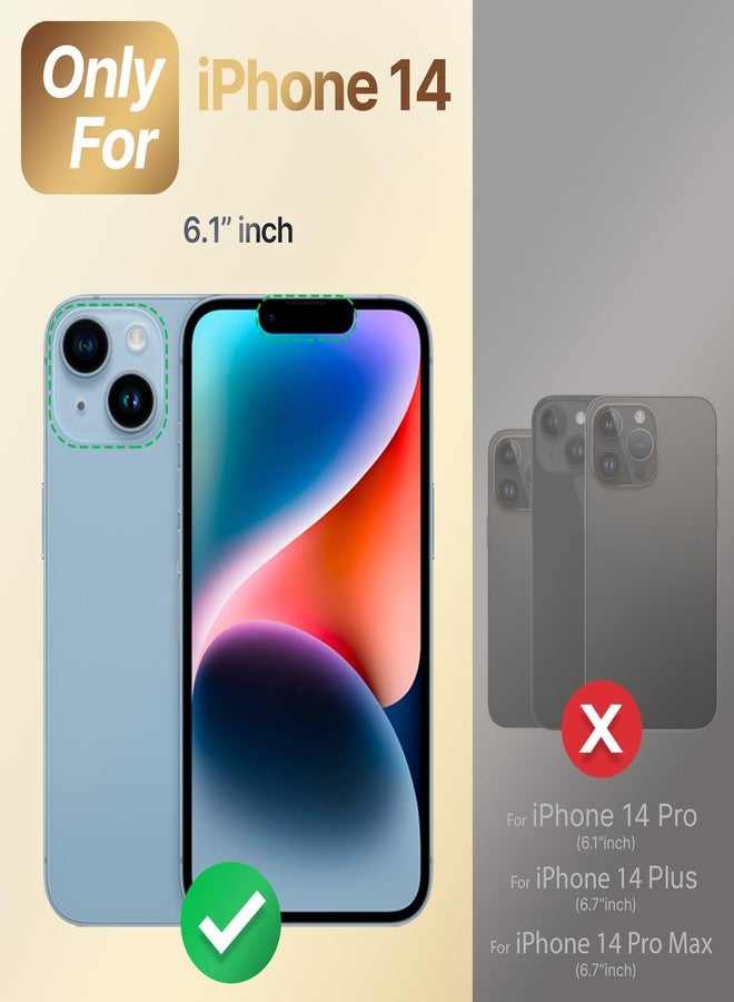 XYZ جراب XYZ لهاتف iPhone 14 مع حامل، جراب هاتف مع حامل حلقي مزدوج، جراب واقٍ فاخر للنساء والفتيات على شكل قلب لهاتف iPhone 14، وردي - Image 2