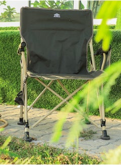 Multi Home Furniture New Modern Design Camping Chair With Cup holder and Pockets Beach Chair Garden Chair With Comfortable Tilted Back-Cup Holder-Carry Bag for Indoor Outdoor Travelling MH-C104GREEN  - Image 2