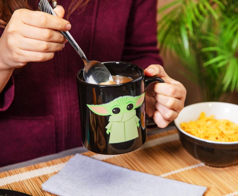 Silver Buffalo Star Wars The Mandalorian The Child Stands Ceramic Coffee Mug, 20-Ounces - Image 5