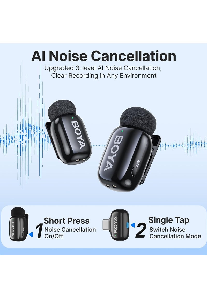Mini-14 Wireless Lavalier Microphone for Android/Tablets/PC with USB C Plug,Noise Reduction,30H Battery Life with Charging Case,AI Voice Changer,Lapel Microphone Wireless for Video Recording Podcast - pzsku/Z6222A387EE3DBA184FB3Z/45/_/1739626663/f0c8279e-a1ef-42d0-aa74-f3fcacfa96a7