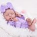 Aori Reborn Baby Dolls Realistic 20 Inches Newborn Real Baby Doll Girl with Feeding Toy Kit Lifelike Companion Gift Set for Kids Birthday Pretend Play - Image 2