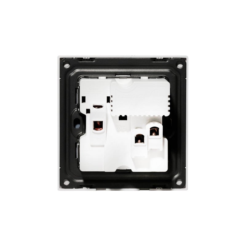 Donmarco مقبس MF مفرد 13A USB + Type-C (5V 3.1A) – زجاج فائق النحافة، شحن سريع، مقبس كهربائي مقاوم للحريق، ضمان 3 سنوات، متعدد الوظائف (أبيض مطفي) | مقبس طاقة حائط - Image 4