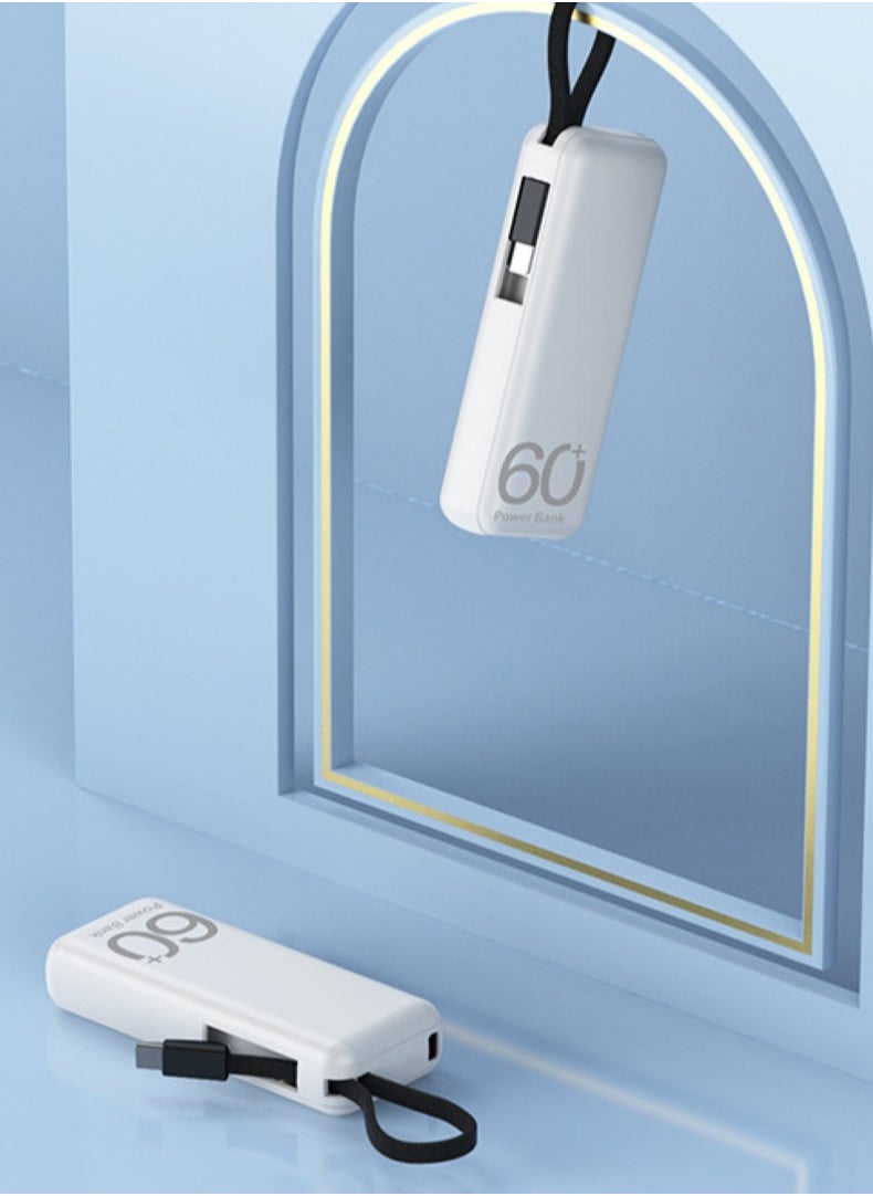 Mini Power Bank 5000mAh, 10W Fast Charge Cell Phone Battery Pack, Dual Output External Battery Compatible with iPhone