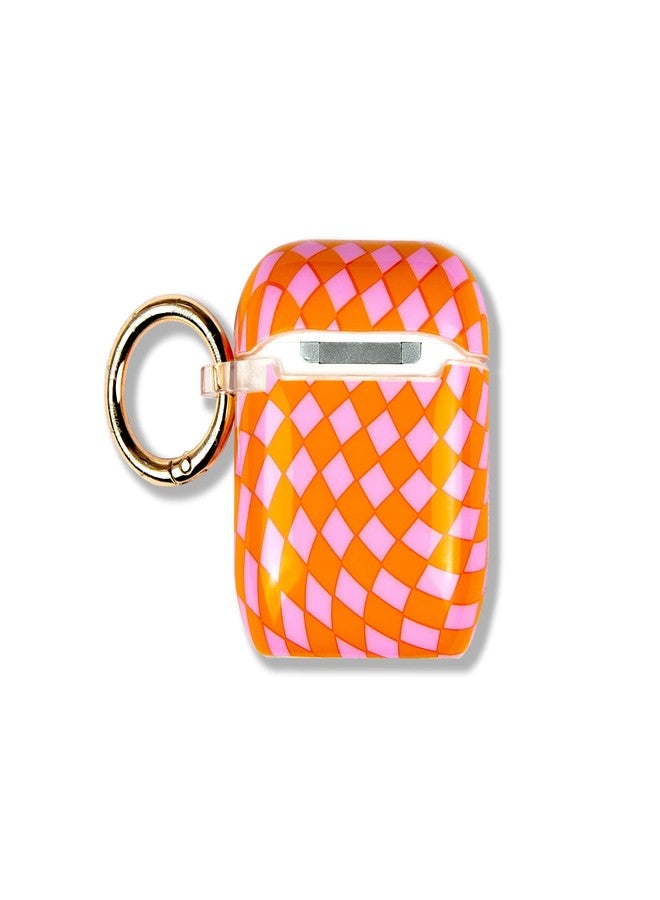 Sonix Case for Airpods Gen 1 / Gen 2 - Checkmate - Pink/Orange - Image 3