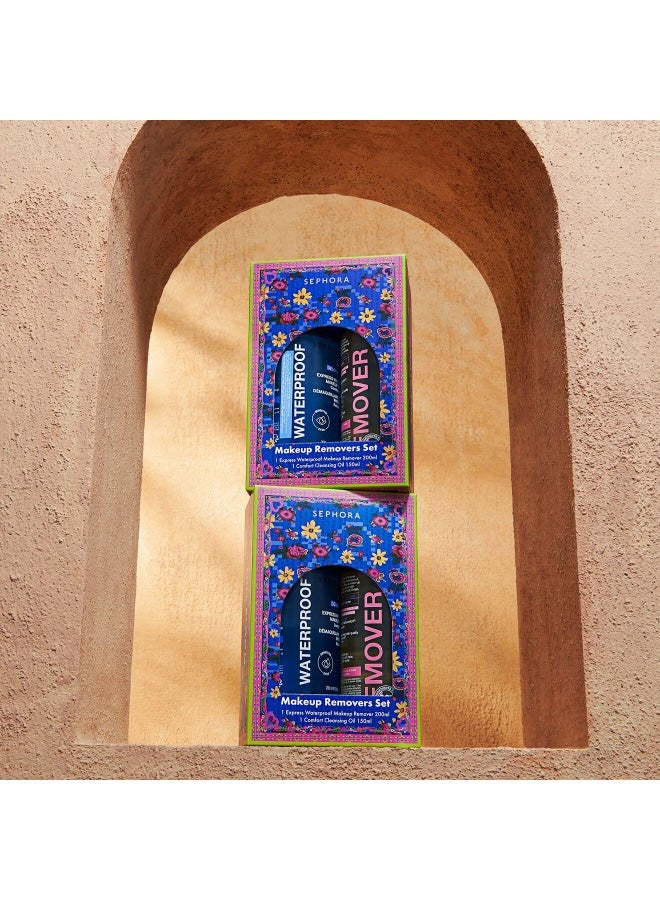 مجموعة سيفورا لإزالة المكياج - مجموعة متعددة الخطوات للتنظيف اللطيف وإزالة المكياج المقاوم للماء | حجم مناسب للسفر - Image 2