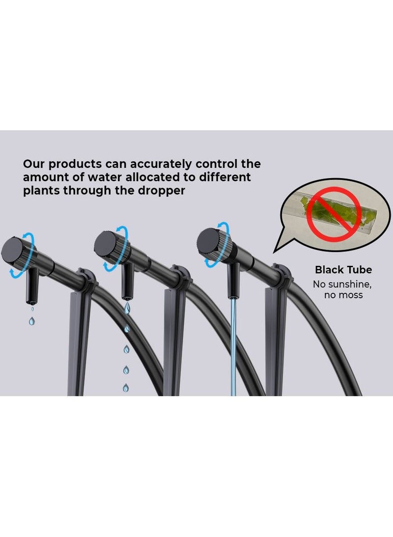 نظام الري الأوتوماتيكي للنباتات المحفوظة بوعاء ، مجموعة الري بالتنقيط DIY مع مؤقت ذكي ، شاشة LED مقاومة للماء وبطارية ذات سعة كبيرة ، توزيع دقيق للمياه - Image 3