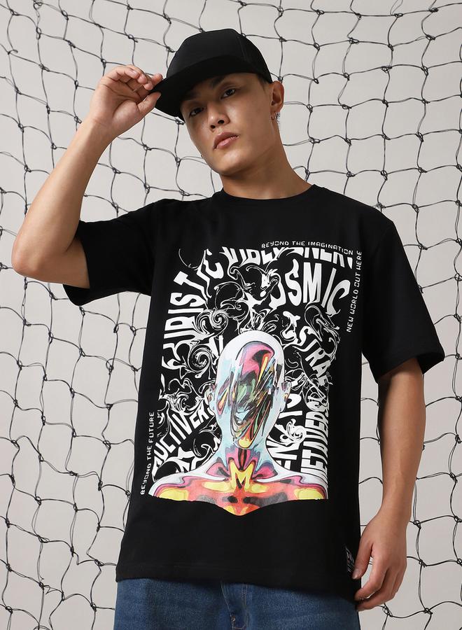 Hubberholme Front Graphic Print Relaxed Fit T-Shirt - Image 1