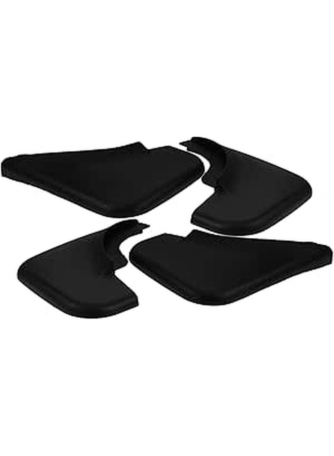 4Pcs Soft Rubber Mud Flaps Front Rear Splash Guards For 03 Model Compact Sedan - Image 1
