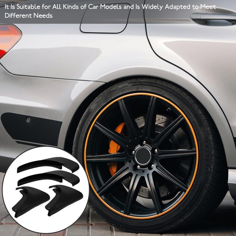 4Pcs Soft Rubber Mud Flaps Front Rear Splash Guards For 03 Model Compact Sedan - Image 5