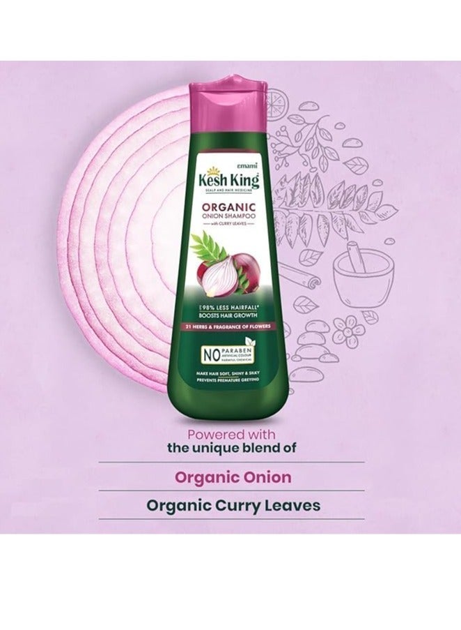 Kesh King Ayurvedic Onion Shampoo with 21 Herbs, Reduces Hairfall and Boost Hair Growth 300ml - Image 5