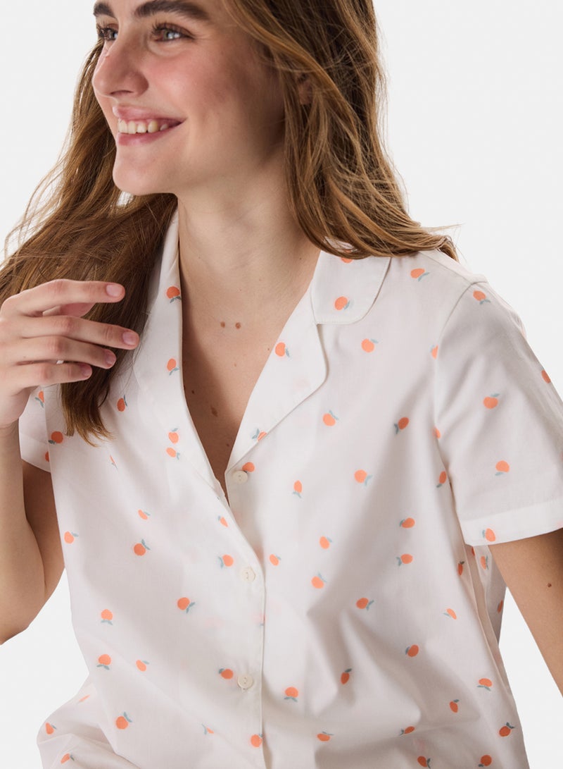 Penti Peach Shirt & Pants Pajama Set - Image 1
