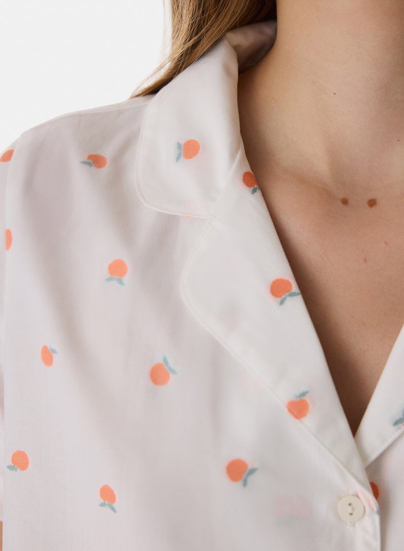 Penti Peach Shirt & Pants Pajama Set - Image 2