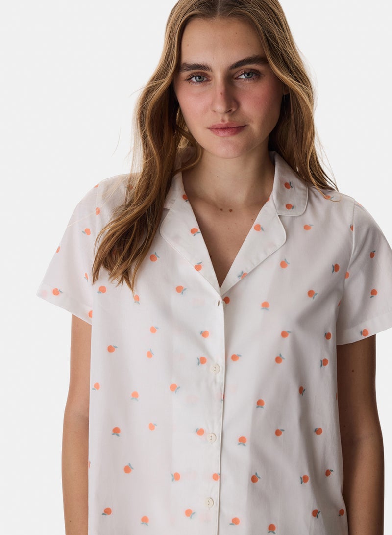 Penti Peach Shirt & Pants Pajama Set - Image 3
