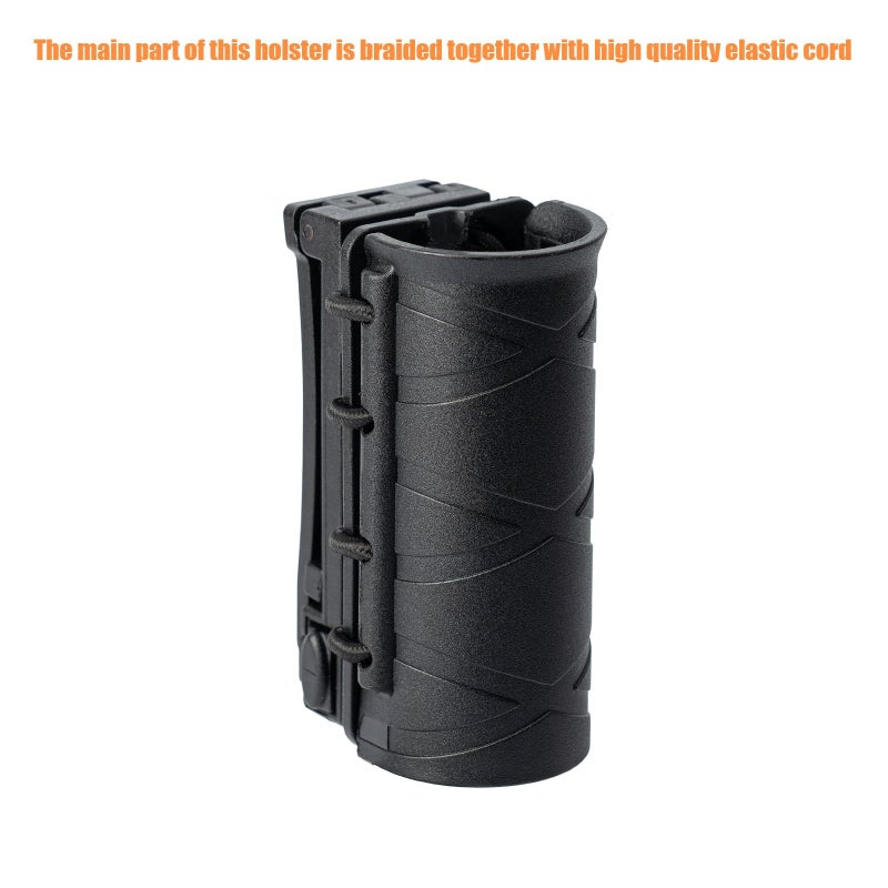 TACNEX Flashlight Holder for Duty Belt Tactical MOLLE Torch Holster Rotatable Light Carry Case Pouch fit 1"-1.2" Diameter Flashlight for Police LEO Security Military - Image 5