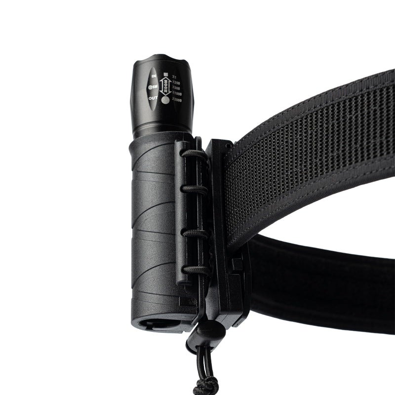 TACNEX Flashlight Holder for Duty Belt Tactical MOLLE Torch Holster Rotatable Light Carry Case Pouch fit 1"-1.2" Diameter Flashlight for Police LEO Security Military - Image 1
