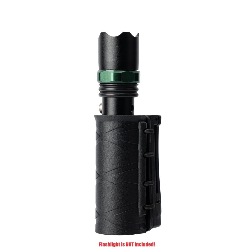 TACNEX Flashlight Holder for Duty Belt Tactical MOLLE Torch Holster Rotatable Light Carry Case Pouch fit 1"-1.2" Diameter Flashlight for Police LEO Security Military - Image 4