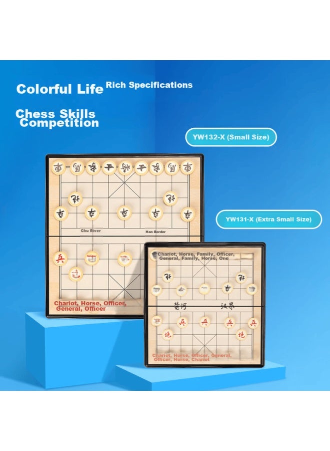 Deli Magnetic Chinese Chess Set With Folding Board, Educational Board Game For Children, Entertainment Gift For Back-to And Camping - Image 4