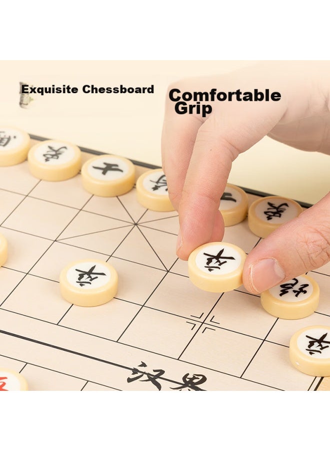 Deli Magnetic Chinese Chess Set With Folding Board, Educational Board Game For Children, Entertainment Gift For Back-to And Camping - Image 2