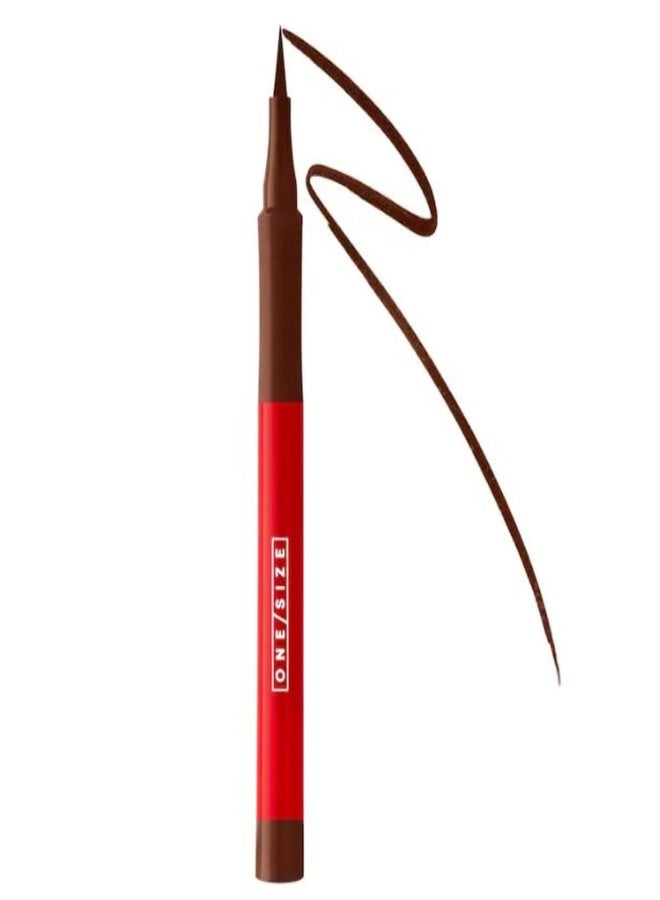 One size Point Made Waterproof Liquid Eyeliner Pen - 03 Busty Brown (neutral chocolate brown) - 0.04 fl oz / 1.2 mL