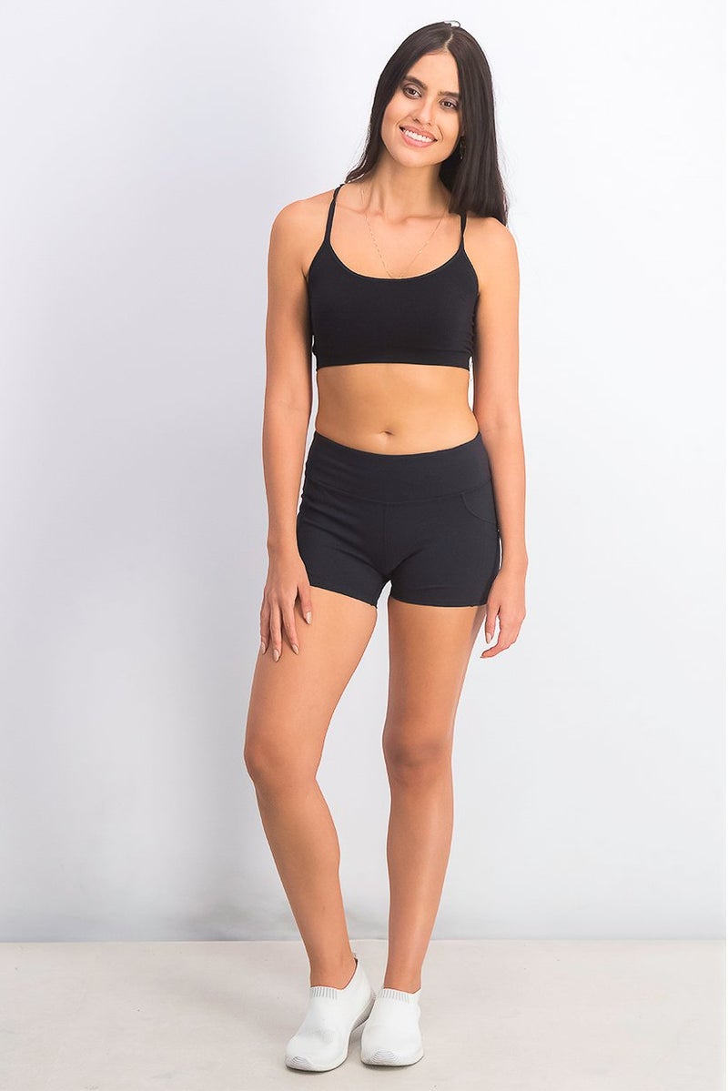 SKECHERS شورتات نسائية بسحاب، أسود - Image 3