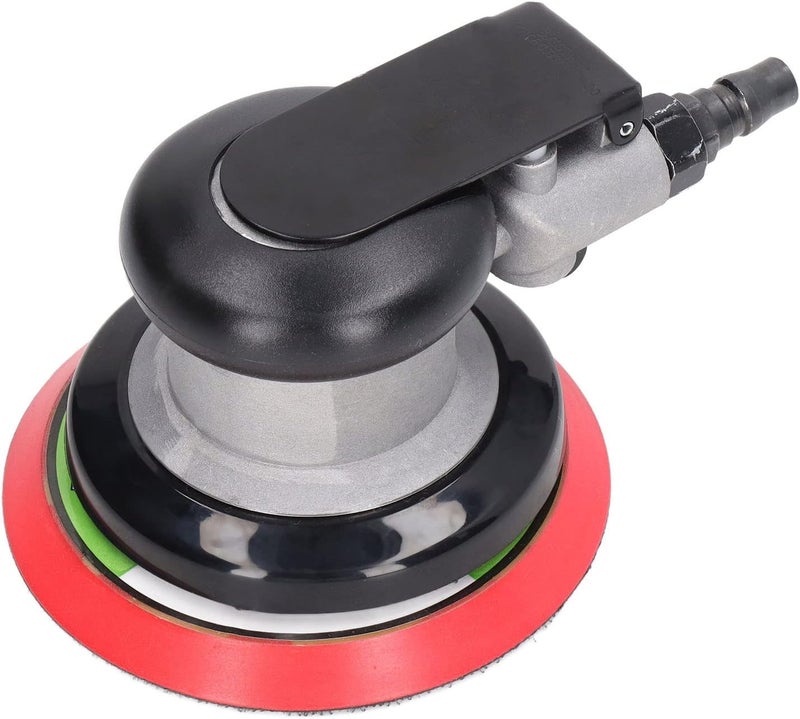 5in Disc Air Polisher Set, Pneumatic Palm Sander, Air Grinding Machine with 1/4in Inlet, 10000RPM High Speed for Rust Removal and Fine Mirror Polishing, Includes 5pcs Sandpapers an - Image 3