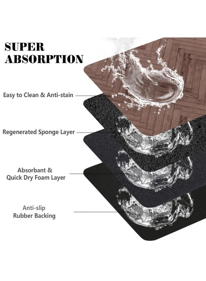 Arabest Personalized Dog Food Mat for Floors Absorbent, Custom Pet Cat Food Mat - Quick Dry Dog Bowl Mats for Food and Water Pet Supplies - Image 4