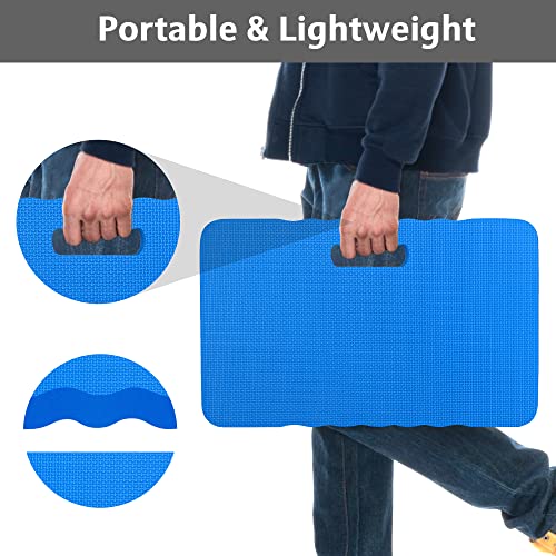 HOOPLE Extra Thick Kneeling Pad 1.5 Inch, Large Foam Kneeling Cushion for Gardening, Bathing, Exercise, Yoga & Garage Work, Waterproof Comfort Knee Mat for Gardeners & Home Use, Blue 17.5 x 11 x 1.5 Inches - Image 5