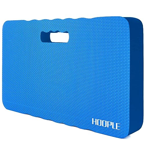 HOOPLE Extra Thick Kneeling Pad 1.5 Inch, Large Foam Kneeling Cushion for Gardening, Bathing, Exercise, Yoga & Garage Work, Waterproof Comfort Knee Mat for Gardeners & Home Use, Blue 17.5 x 11 x 1.5 Inches - Image 1
