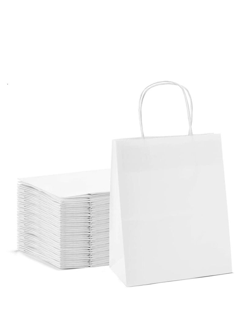 giftex - Pack of 50pcs A4 size white kraft paper bags - Image 1