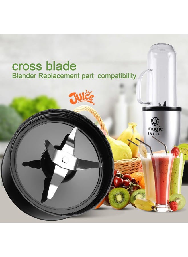 LVAINIT (Pack of 2) Cross Blade Blender Magic Bullet Replacement Parts Compatible with 250-watt Magic Bullet MB1101 Series Blender, Juicer and Mixer - Image 4
