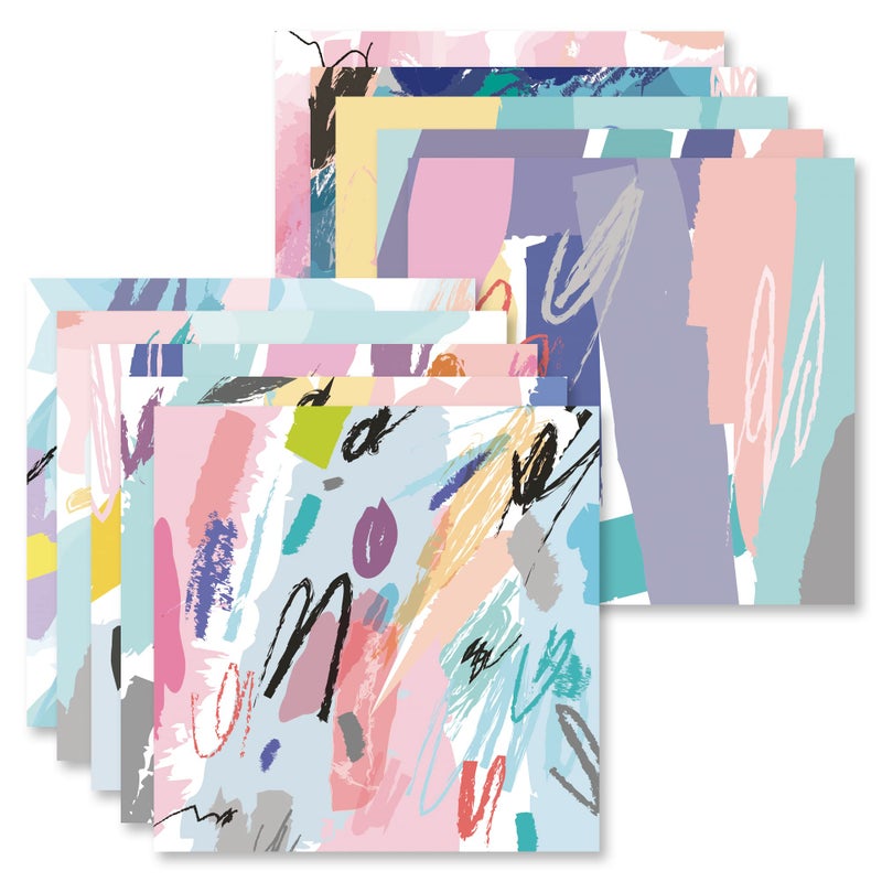 Qianshan Origami Paper Kit 50 Sheets 6 Inch Square Double Sided Color 10 Vivid Colors for Hand Crafts Origami Paper Arts Creativity.Macaroon - Image 2