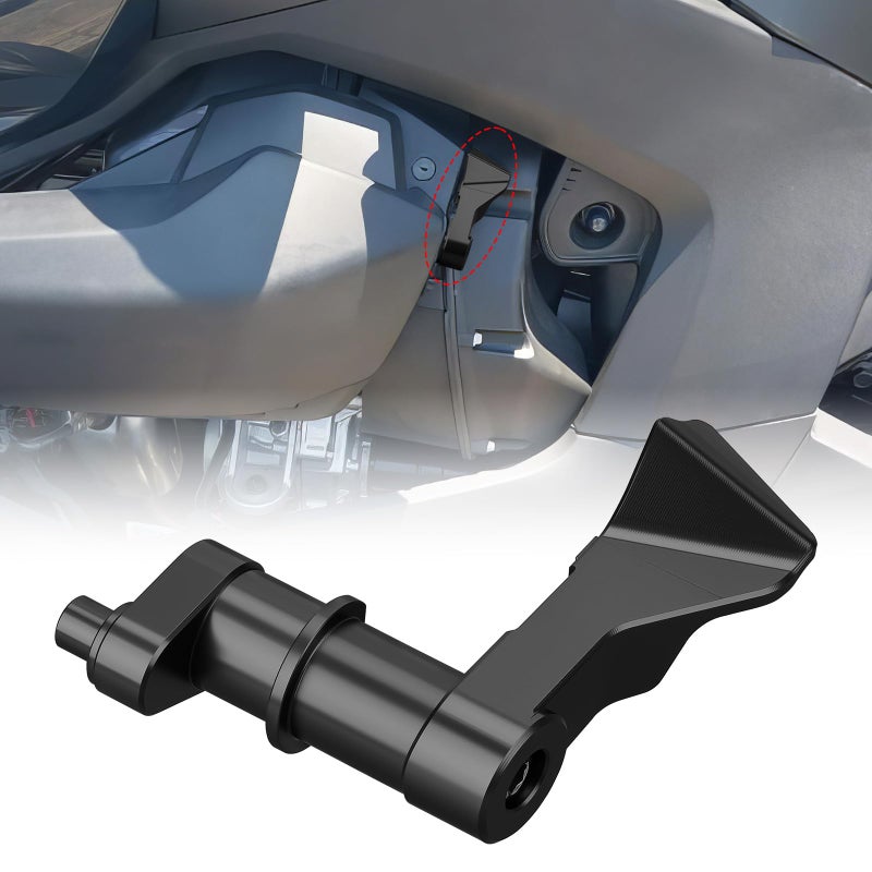 Aferrizu Aluminum Parking Brake Lock Lever for CanAm Ryker ACE 600 900 Sport Rally Edition 20152025 Accessories Parking Brake Hand Lever Replacement Part Black - Image 2