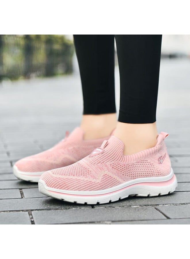 Double Star Eight Shuangxing Bate Women's Shoes, Spring And Autumn Breathable Casual Shoes, Lightweight Sports Cool Mesh Shoes, Slip-on Soft-soled Walking Shoes, Single Mesh Mom Shoes - Image 1