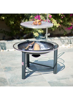 Hunter Firepit With Adjustable Grill Wood And Charcoal  Grilling For Backyard Bbqs - pzsku/Z62236F72B0AB46924840Z/45/_/1738151893/135be5f9-ba3c-4186-be7c-fa9ed6300278