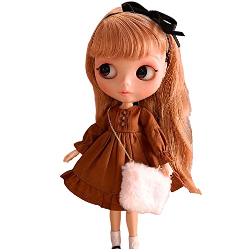 XiDonDon Doll Clothing Fashion Dress for BlythOb24LiccaAzone BJD Doll Clothes Toys Accessories Gifts CaramelOnly Clothes - Image 1