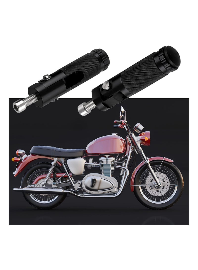 Captaintech Universal Motorcycle Folding Foot Pegs - Rearsets with 8mm Installation Bolts for Racing Bikes, Cruisers, and Cafe Racers - Durable Foot Rests for Enhanced Riding Comfort. - Image 5