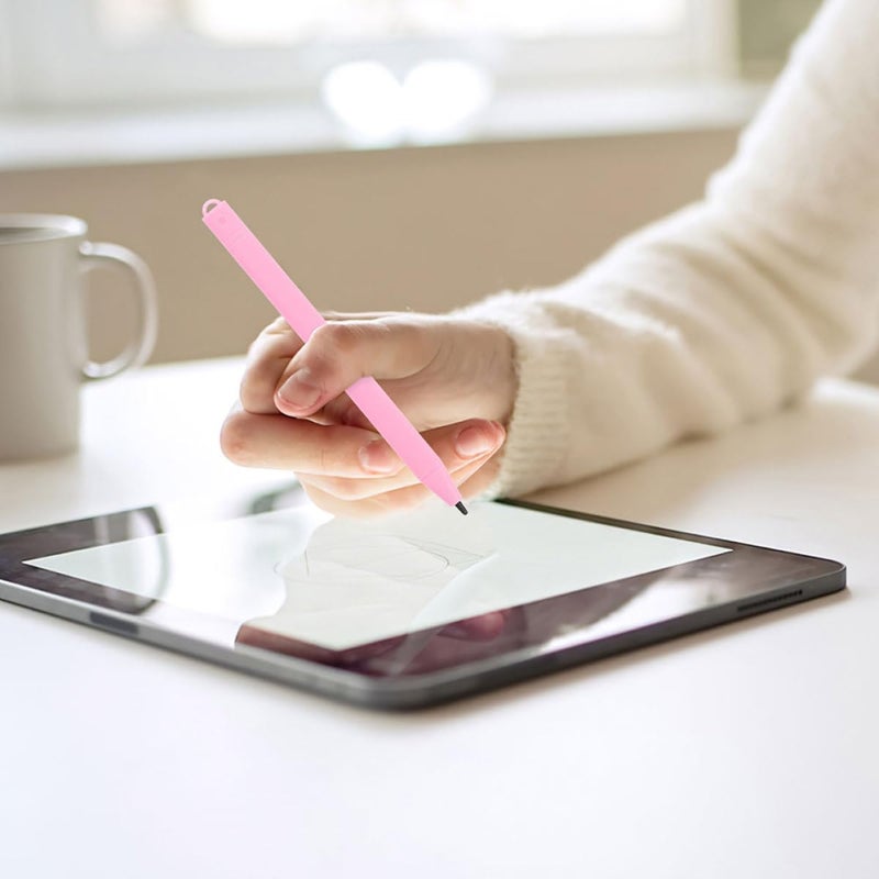 VILLCASE 20pcs LCD Writing Board Stylus Pens Replacement for Touch Screen Tablets, High Precision Handwriting Stylus and Adults, White and Light Pink Pen Set for Digital Drawing - Image 5
