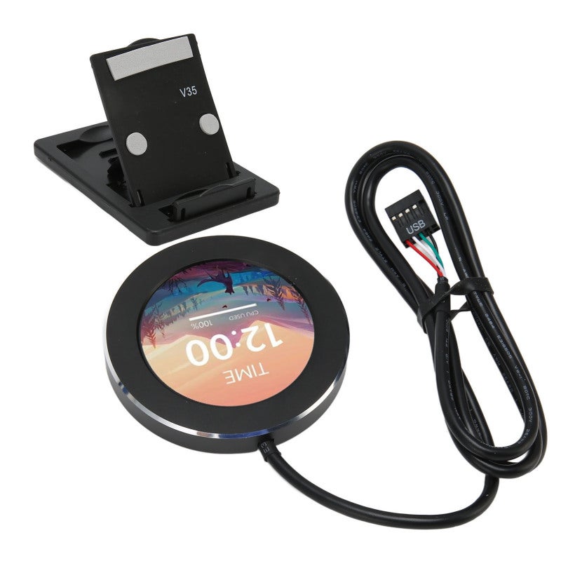 Liquid Cooler LCD Screen 2.1 Inch IPS CPU Data Monitor - Stepless Dimming Watercooler Screen with 480x480 Resolution for Desktop Chassis - Image 3