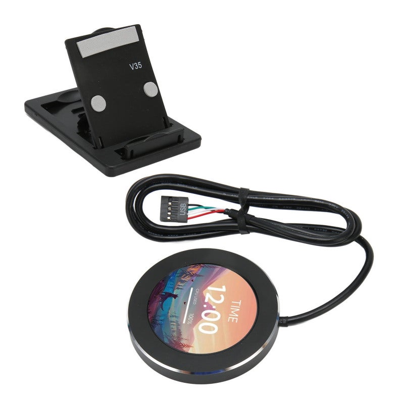 Liquid Cooler LCD Screen 2.1 Inch IPS CPU Data Monitor - Stepless Dimming Watercooler Screen with 480x480 Resolution for Desktop Chassis - Image 4