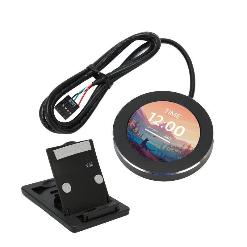 Liquid Cooler LCD Screen 2.1 Inch IPS CPU Data Monitor - Stepless Dimming Watercooler Screen with 480x480 Resolution for Desktop Chassis - Image 5