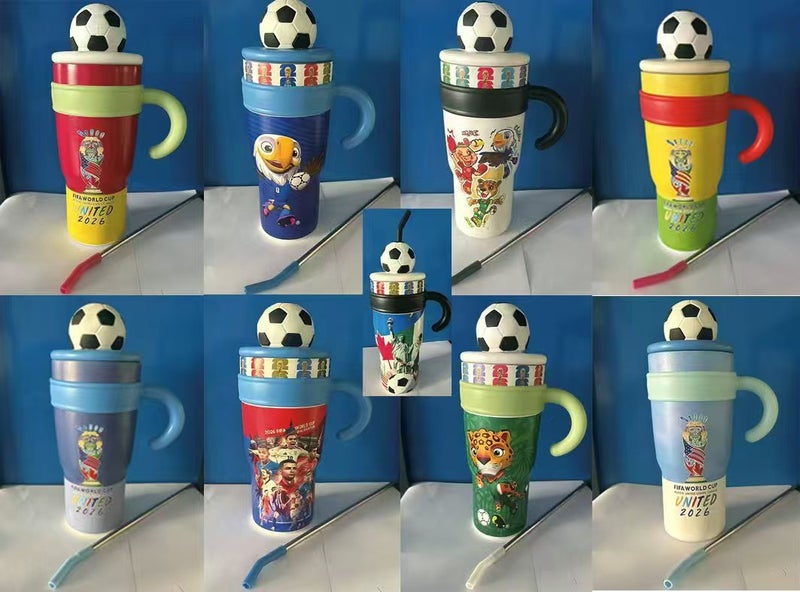 FIFA 2026 FIFA World Cup Creative Handle Insulated Mug, 40oz Large Capacity with Straw - Image 2