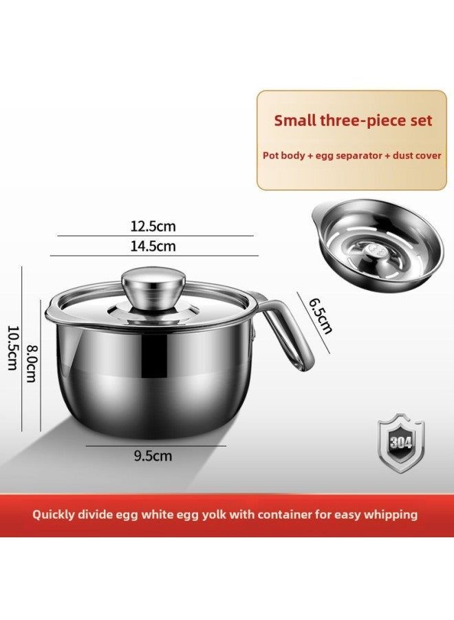 304 Stainless Steel Egg Separator Bucket Egg White Separation Beater Baby Food Pot Frying Pan-Specifications:Small Size Egg Separator  - Image 1